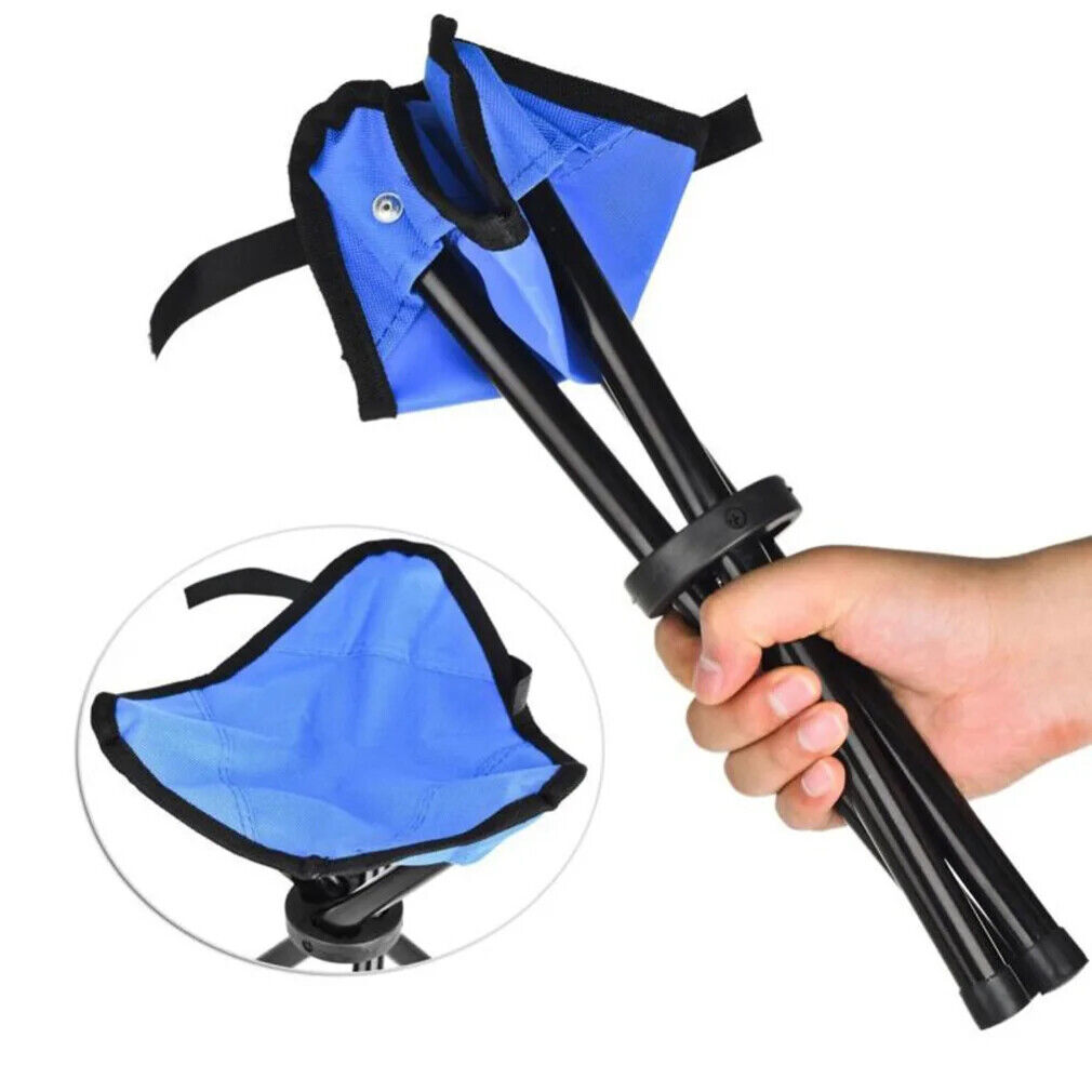 Outdoor Leisure Portable Folding Chair Three-Legged Stool Camping Travel Picnic