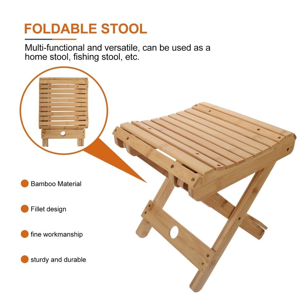 Outdoor Chair Foldable Seats Folding Chairs Space-saving Stool Compact Child