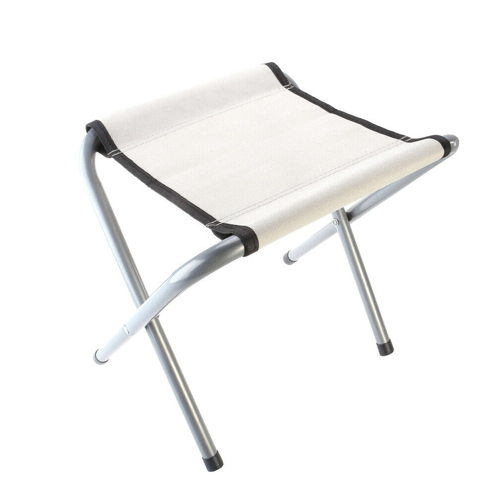 Folding Chair Metal Camping Stool Collapsible Stool Outdoor Seat Camping