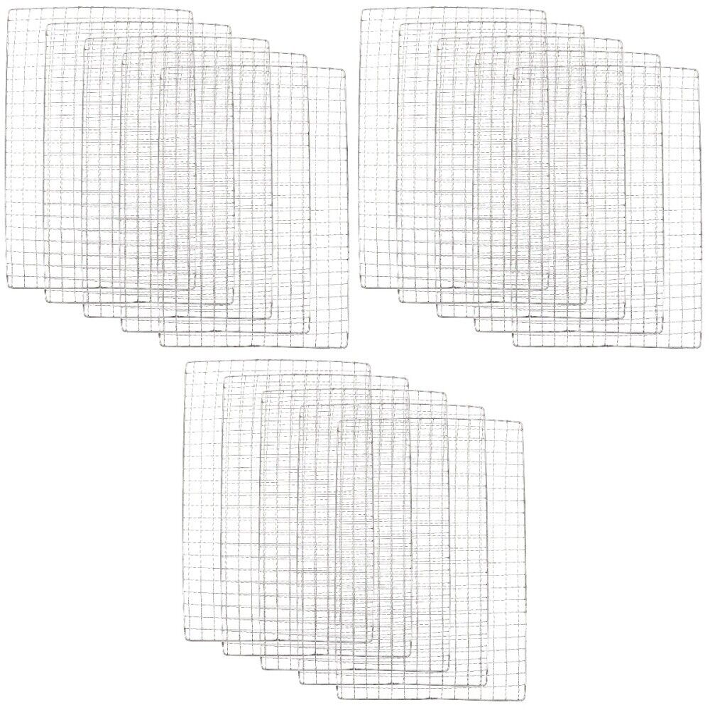 3 PCS Barbecue-Grillauflage Gestell Grillschale Korb Vater Mann
