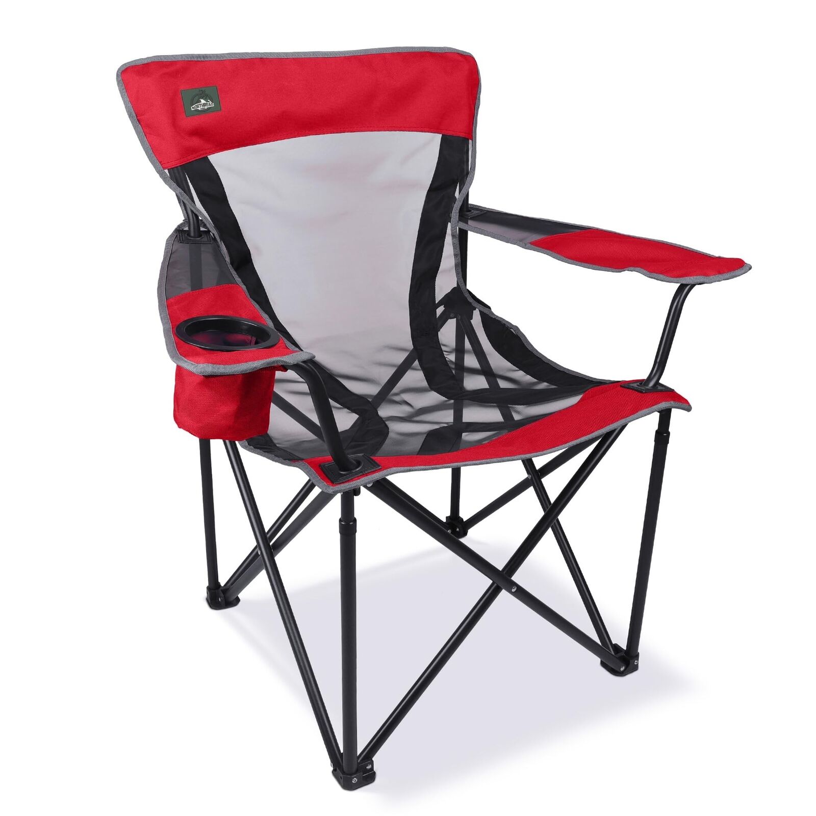 Foldable Camping Chair Lightweight Mesh Folding Chair Support Up to 300lbs fo...