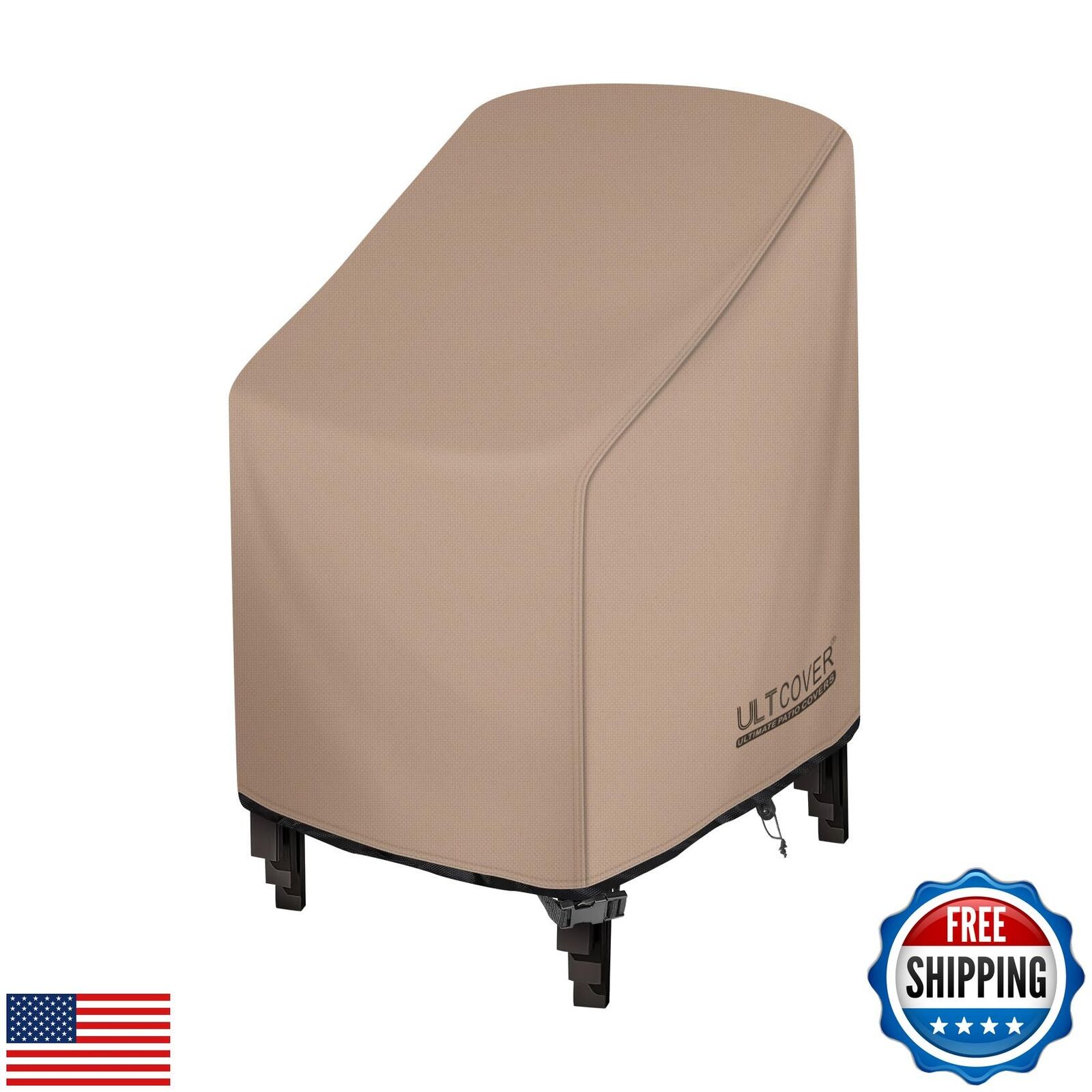 ULTCOVER Stackable Patio Chair Cover – Waterproof Outdoor Stack of Chairs Cov