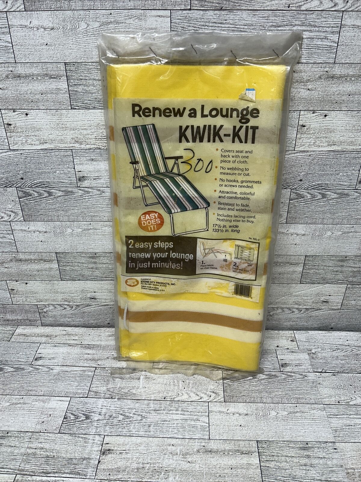 Vintage 1970’s Renew A Lounge Kwik Kit Repair Unopened Yellow