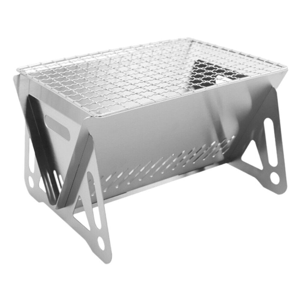 Portable Charcoal Grill Stainless Steel Barbecue Outdoor Removable Stove