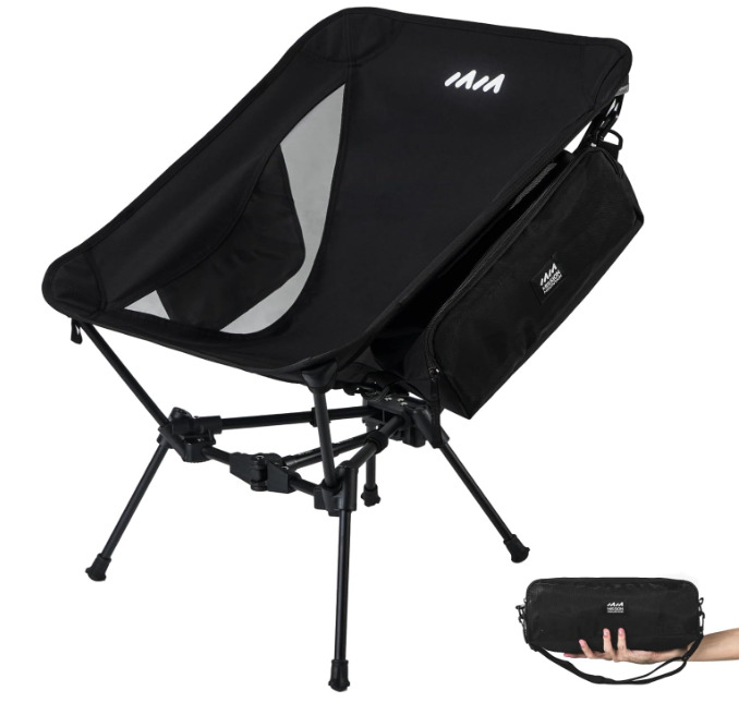 Mission Mountain UltraPort CinchLock Camping Chair Portable Hiking With Bag