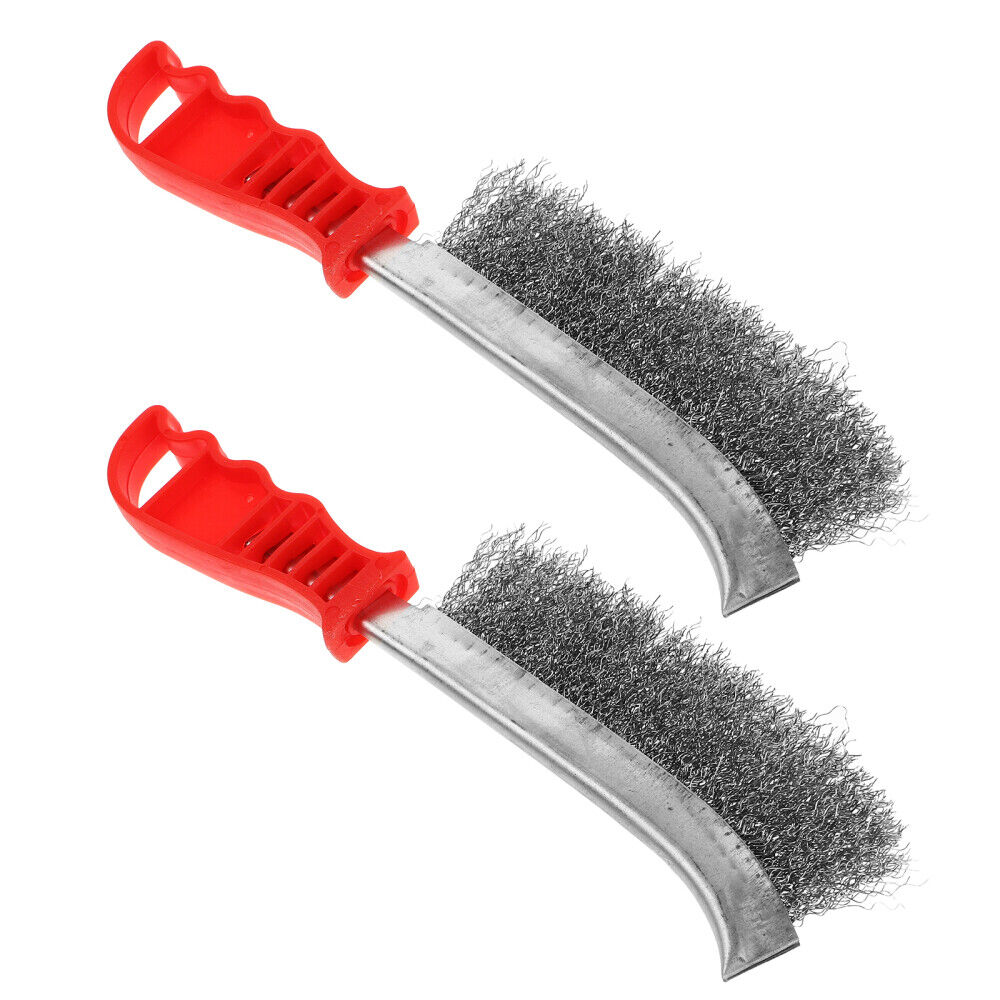 2 Pcs Metal Barbecue Grill Brush Wire Brushes BBQ