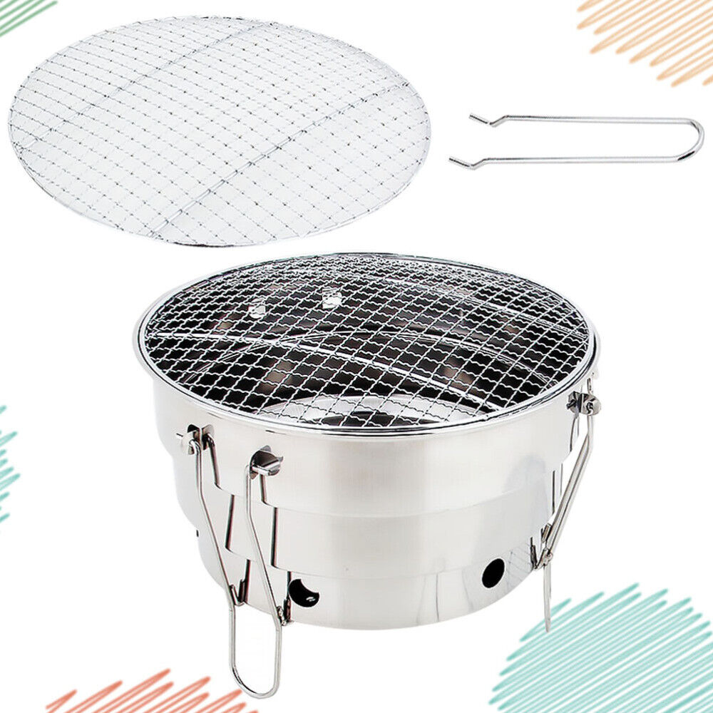 Grill Charcoal Barbecue Camping Fire Pit for Ambience Party
