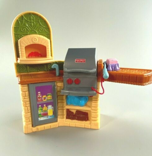 Fisher-Price Loving Family Dollhouse Replacement Outdoor BBQ Barbecue Grill
