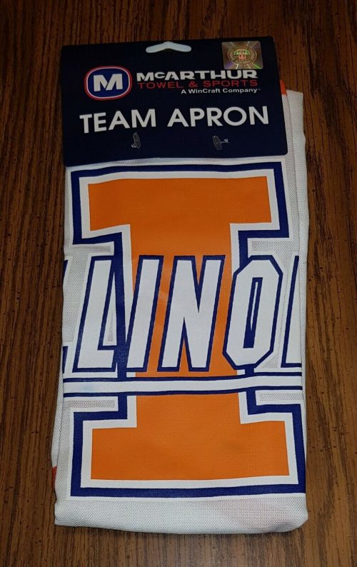 Fighting Illini Illinois Football Collegiate Sports Barbecue Grill Chef Apron