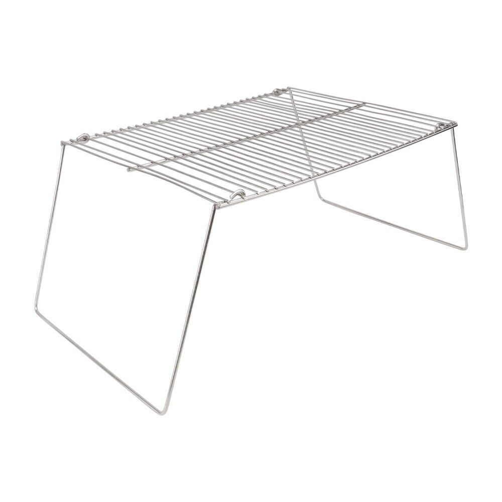 Grill Basket for Oven Mini Stand Mellow Corners Silver Barbecue Rack