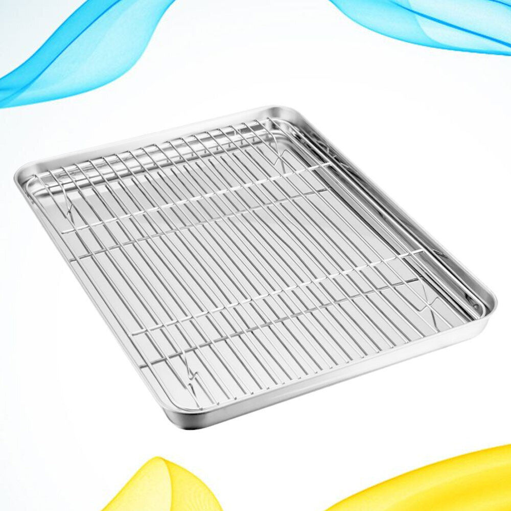 Oven Tray with Rack Grill Accessories Barbecue Tool Outdoor