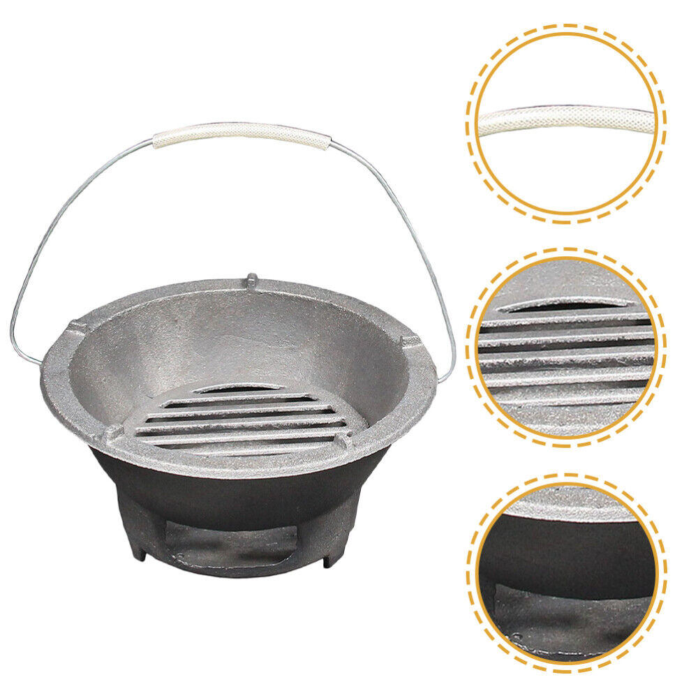 Outdoor Barbecue Grill Stove Grilling Camping Stoves Basket Cooling
