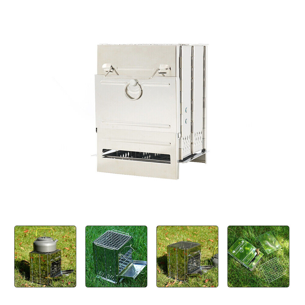 Camping Stove Windshield Folding Grill Convenient Barbecue Comfortable