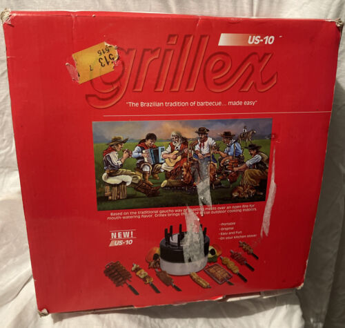 Grillex US-10 Indoor Brazilian Portable Barbecue Grill by Grillex-New Open Box