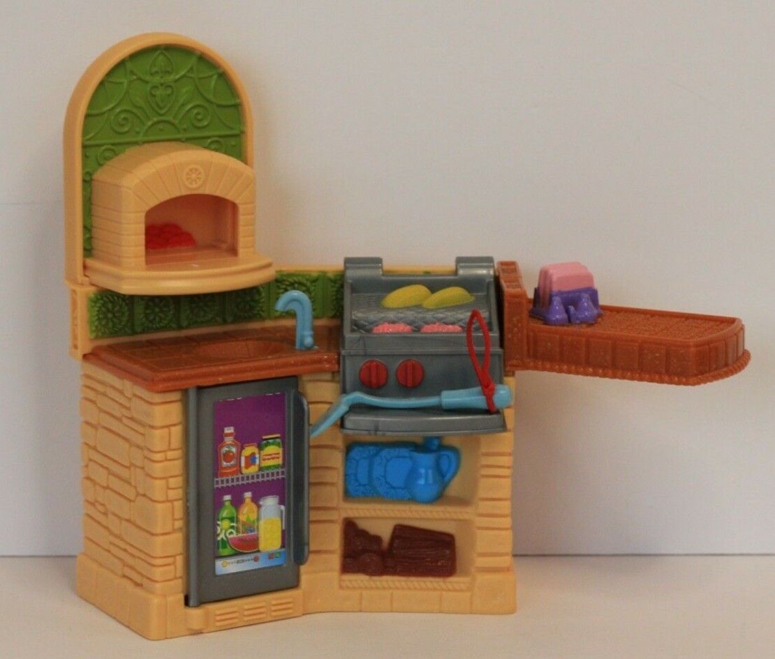 Fisher-Price Loving Family Dollhouse Outdoor Kitchen Barbecue BBQ Grill Cook-out
