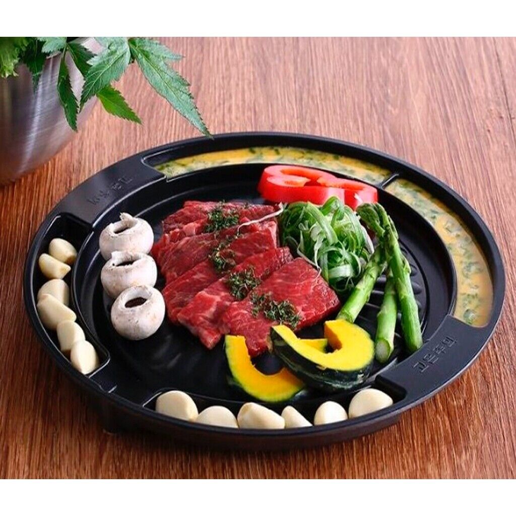 Queen Sense BBQ Honsul Non-Stick Grill Pan Stovetop Barbecue Ribs Pork Belly