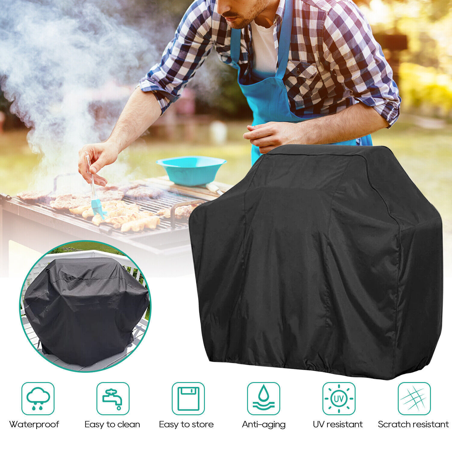 Outdoor BBQ Gas Grill Cover Protector Heavy Duty Barbecue Cover Waterproof USA