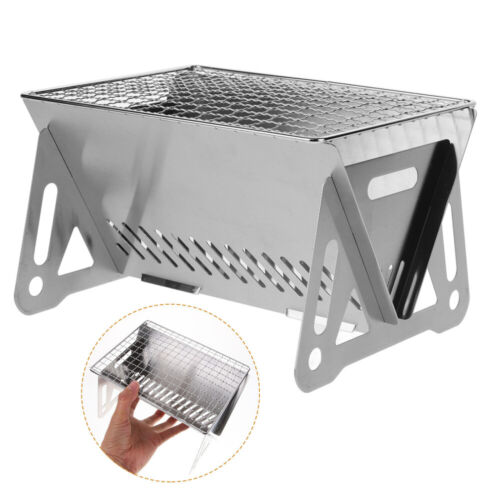 Charcoal Grill Portable Barbecue Grill Camp Grill Foldable Metal Grill BBQ