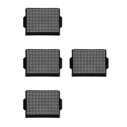 4pcs Outdoor Grill Pan Nonstick Barbecue Grill Pan Stainless Steel Grill Tray