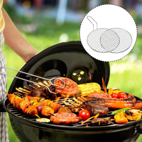 2 PCS Charcoal-fired Barbecue Grill BBQ Rack Mats for Outdoor Oven