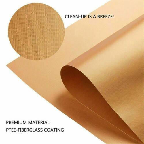 Pro BBQ Grill Mat Copper Reusable Sheet Resistant Non-Stick Barbecue Bake Meat !