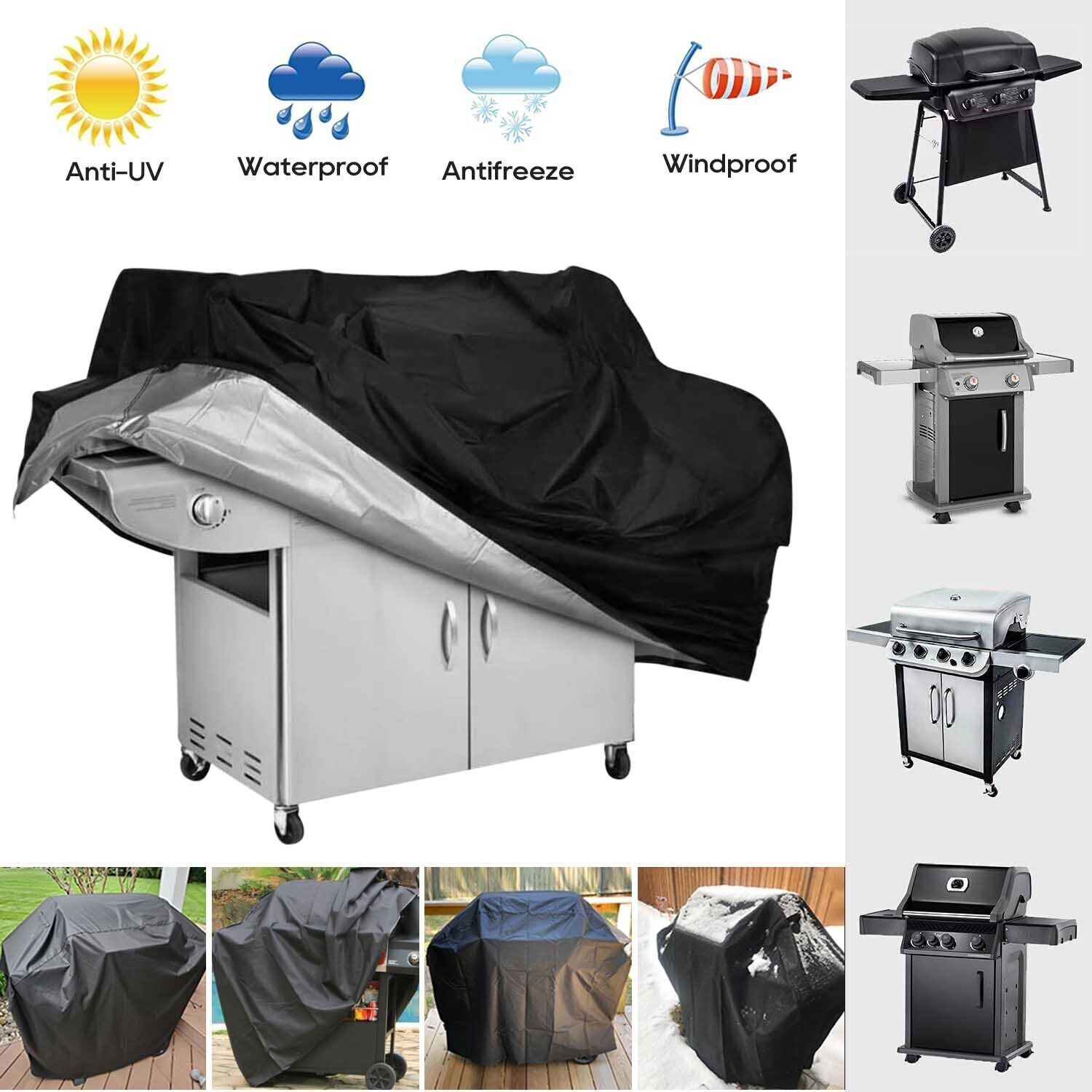 BBQ Gas Grill Cover Waterproof Windproof Protection Outdoor Barbecue Anti-UV US