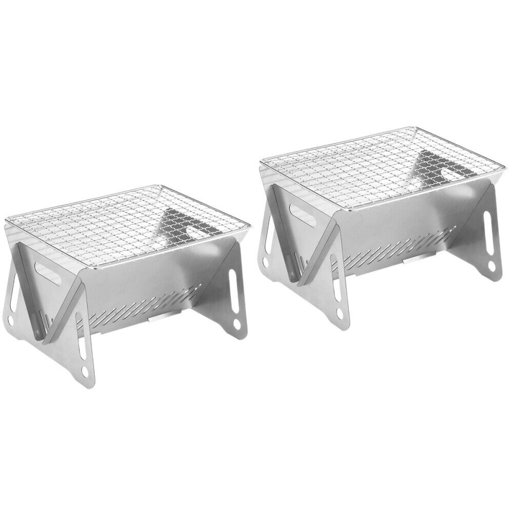 2 Count Outdoor Card Stove Heat-resistant Barbecue Grill Twigs