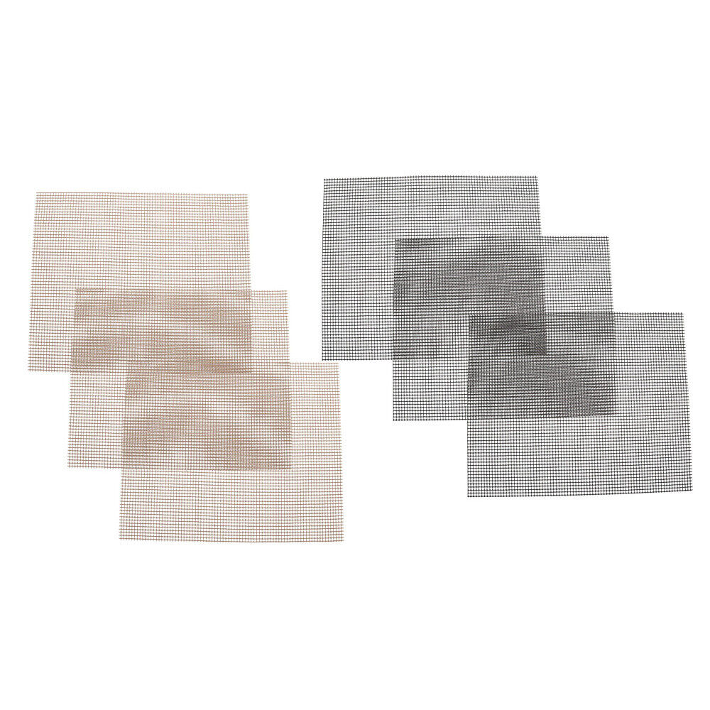 6pcs Non- Stick Grill Mat Barbecue Grill Plate Barbecue Baking Mat