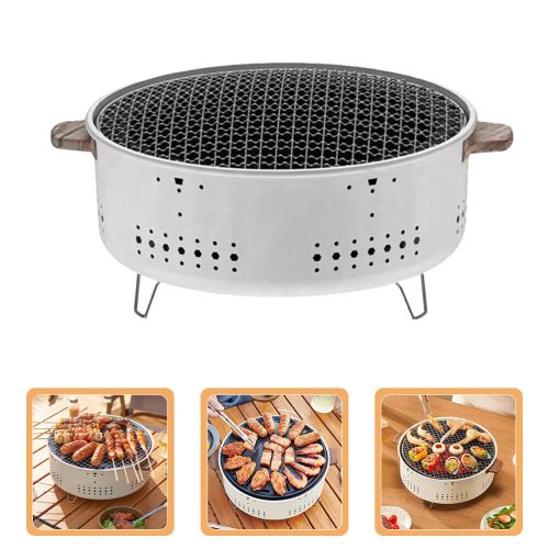 Charcoal Barbecue Grill Camping Stove Cookware Burner Oven Make Tea