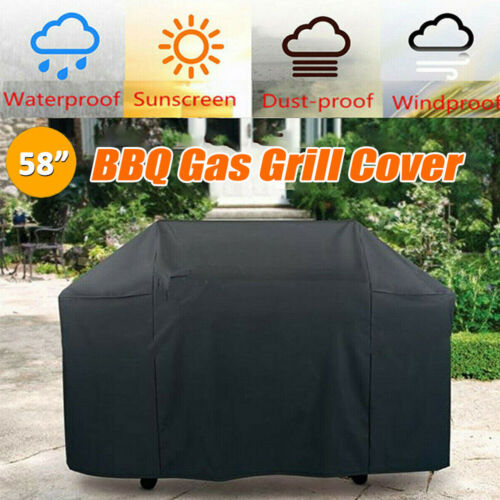 Waterproof BBQ Gas Grill Cover 57" Barbecue Outdoor Heavy Duty UV Protection