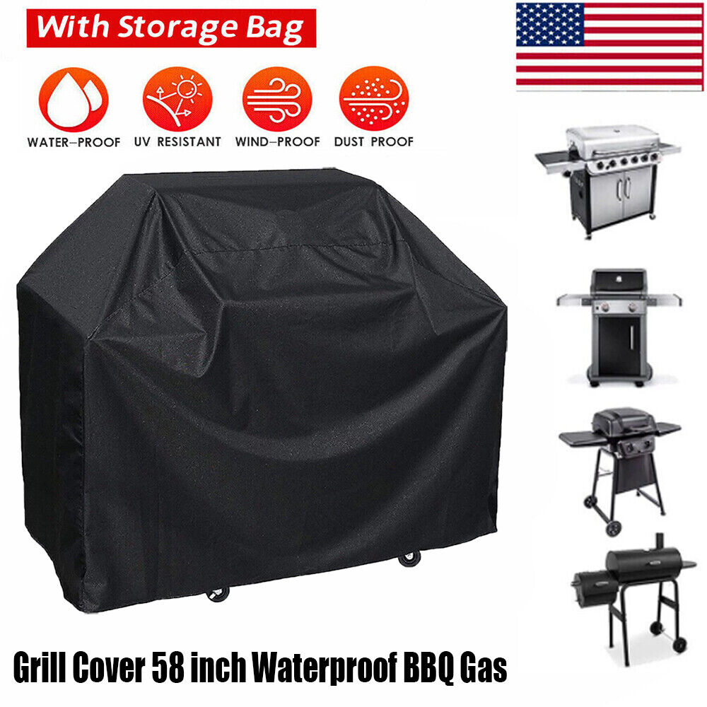 BBQ Grill Gas Barbecue Cover Outdoor Furniture Cover Waterproof 210D Heavy Duty