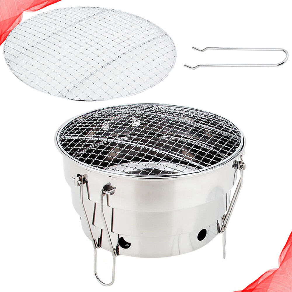 Camping Oven Portable Barbecue Rack Hibachi Grill Party Folding