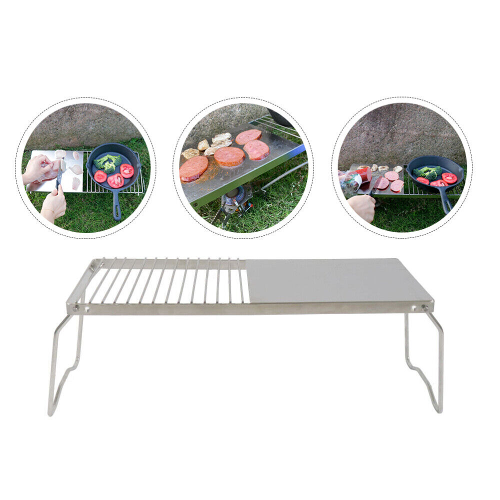Barbecue Stainless Steel Grill Convenient to Carry Fishing Travel