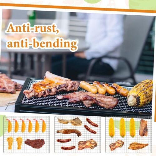 Nonstick Rectangular Grilling Mat Barbecue Grill Tray  BBQ Vegetables Meats