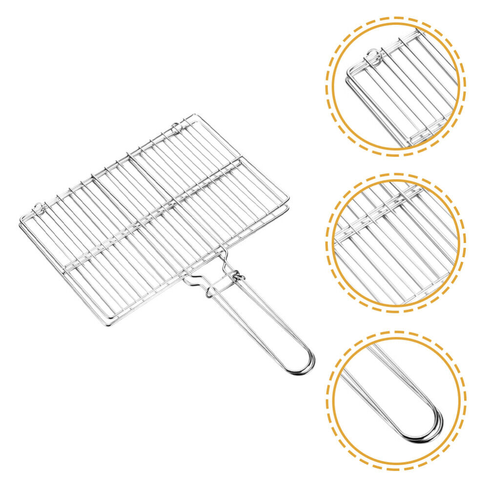 Bbq Grill Accessories Fish Grill Basket Barbecue Net Clamp Grill Box