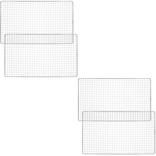 2 Pack Wire Stainless Steel BBQ Mesh Barbecue Grill Supplies Sausage