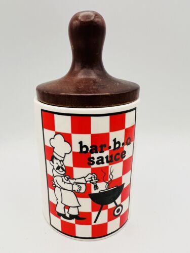 Barbecue Ceramic Grill Sauce Holder With Brush