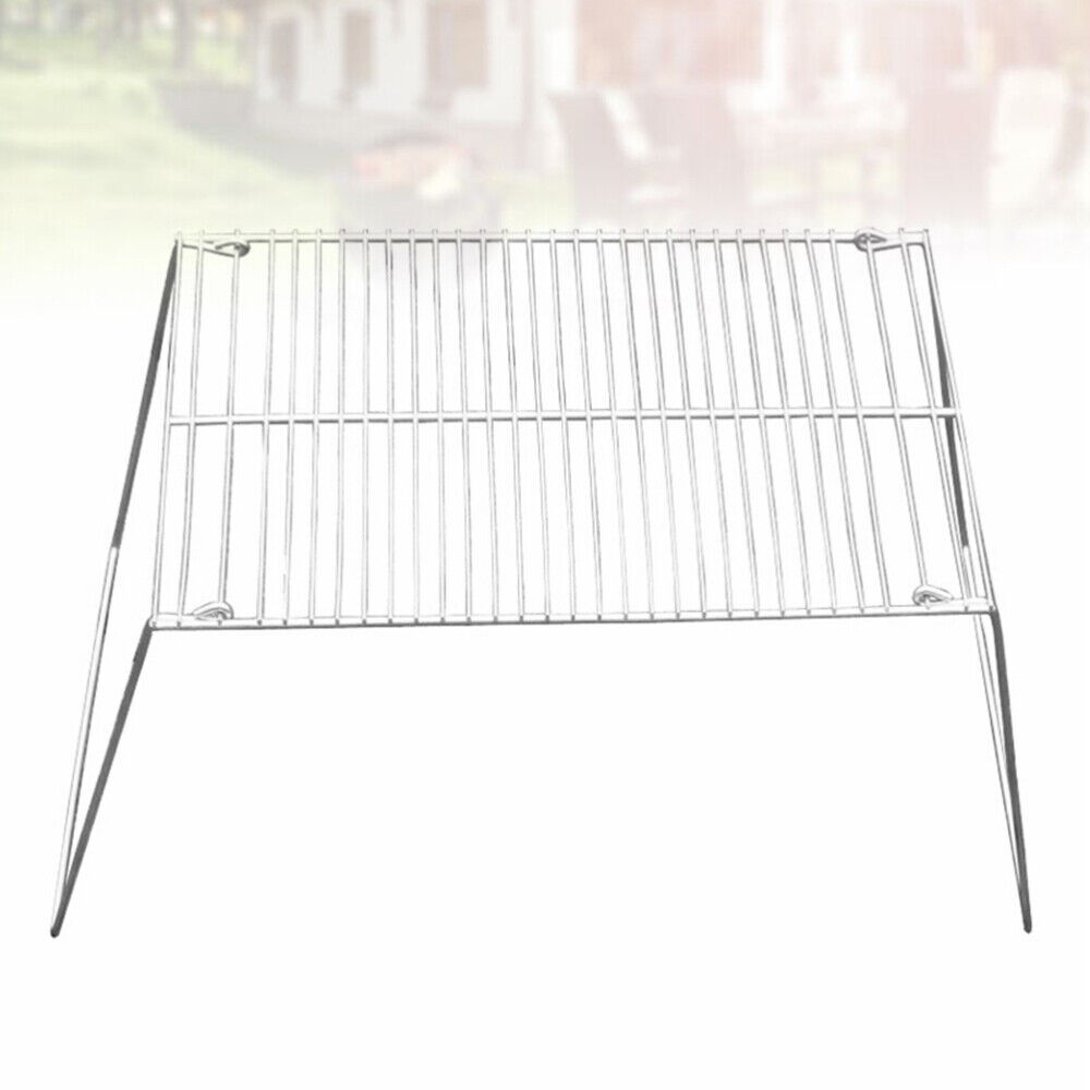 3 Pack Stainless Steel Folding Barbecue Grill for Park Griddle Portable Rack