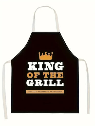 King Of The Grill Apron For Kitchen & Outdoor Barbecue One Size Fits Most NEW!