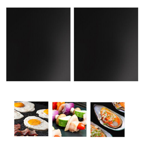 2 STÜCKE Hitzebeständige Barbecue Grill Blatt Antihaft-küche Backen Matten