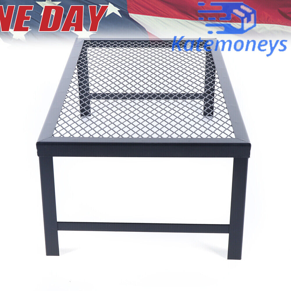 Portable Picnic BBQ Grill Outdoor Camping Campfire Pit Over Fire Cooking Grate
