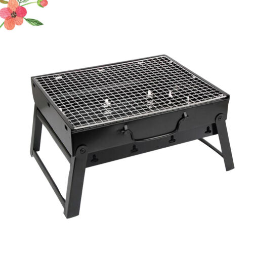 Outdoor Cooking Grid Grill Black Steel Barbecue Large Capacity