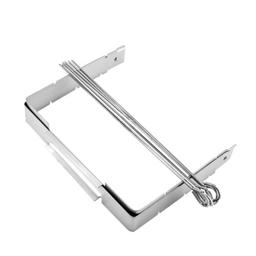 Shish Kabob Rack Skewers Grilling Stainless Skewer Sticks Barbecue Grill Skewer