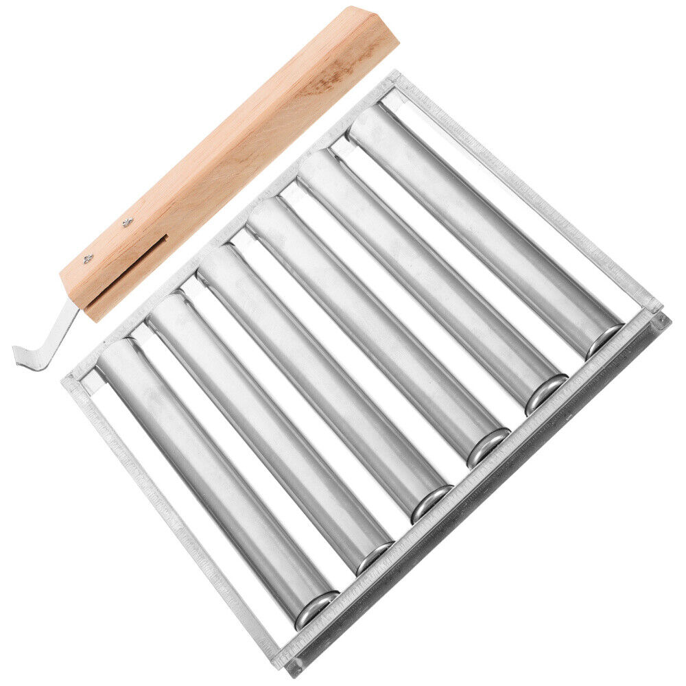 Grill Hot Dogs Stainless Steel Sausage Roller Rack Compact Size Barbecue