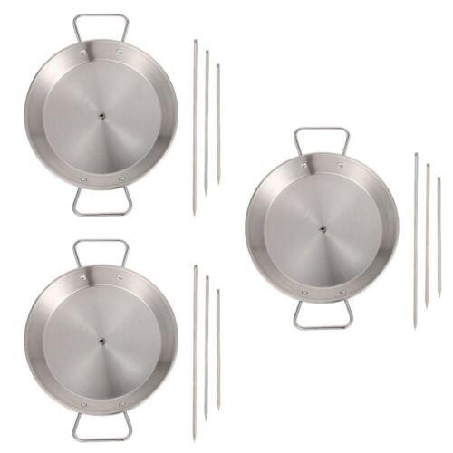 3 Sets Shawarma Tray Barbecue Grill Kebab Skewers Meat Rack