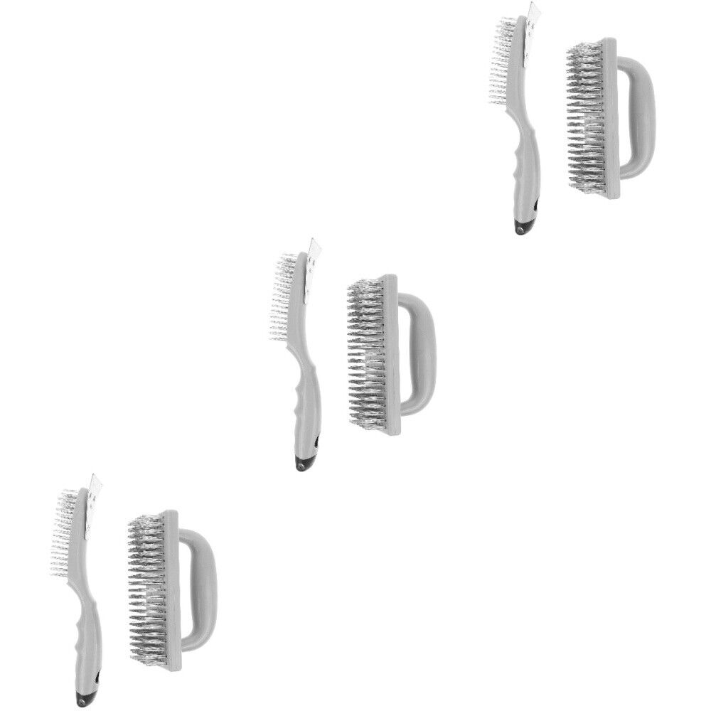 6 pcs Barbecue Grill Cleaning Brush Barbecue Tool Cleaning Brush BBQ Grilling