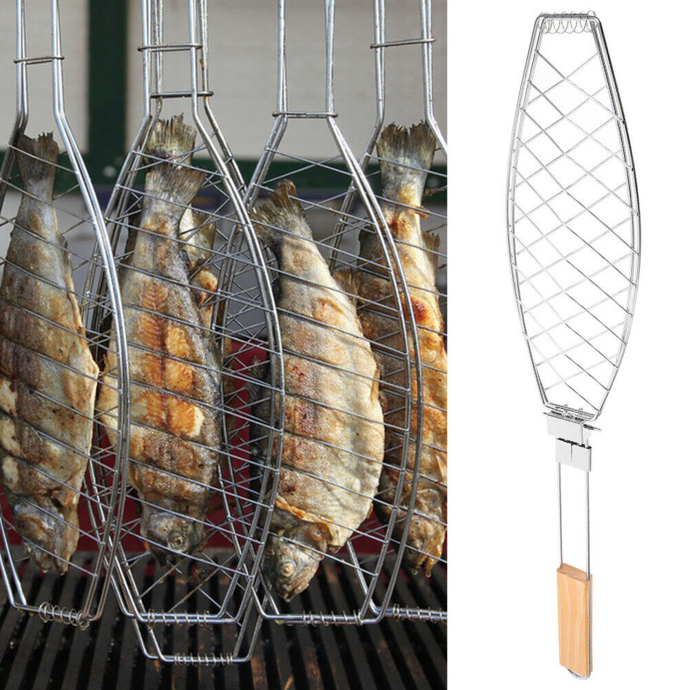 Grill Basket Fish Grilling Basket Barbecue Grilling Accessory Grilling Meat Clip