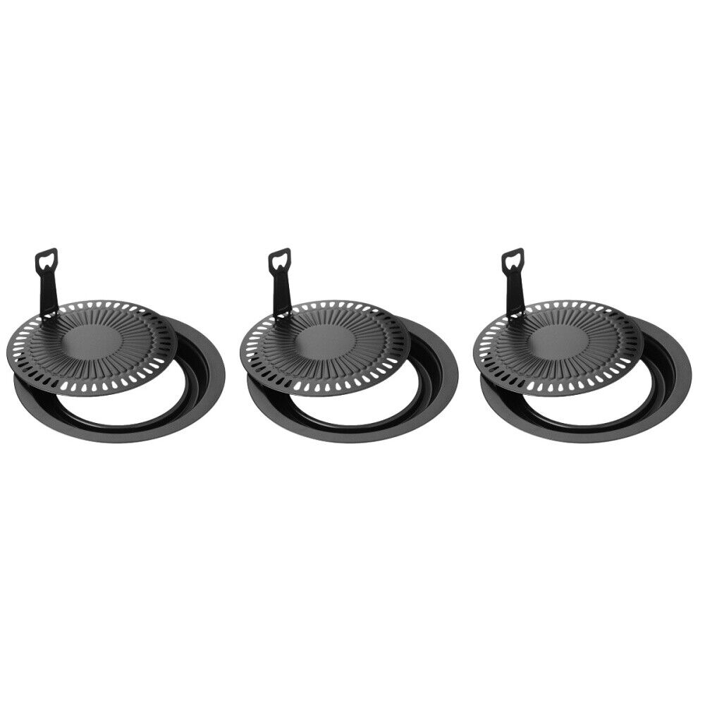 3 Sets Tragbarer Herd Koreanische Antihaft-Backform Barbecue-Grillwerkzeug