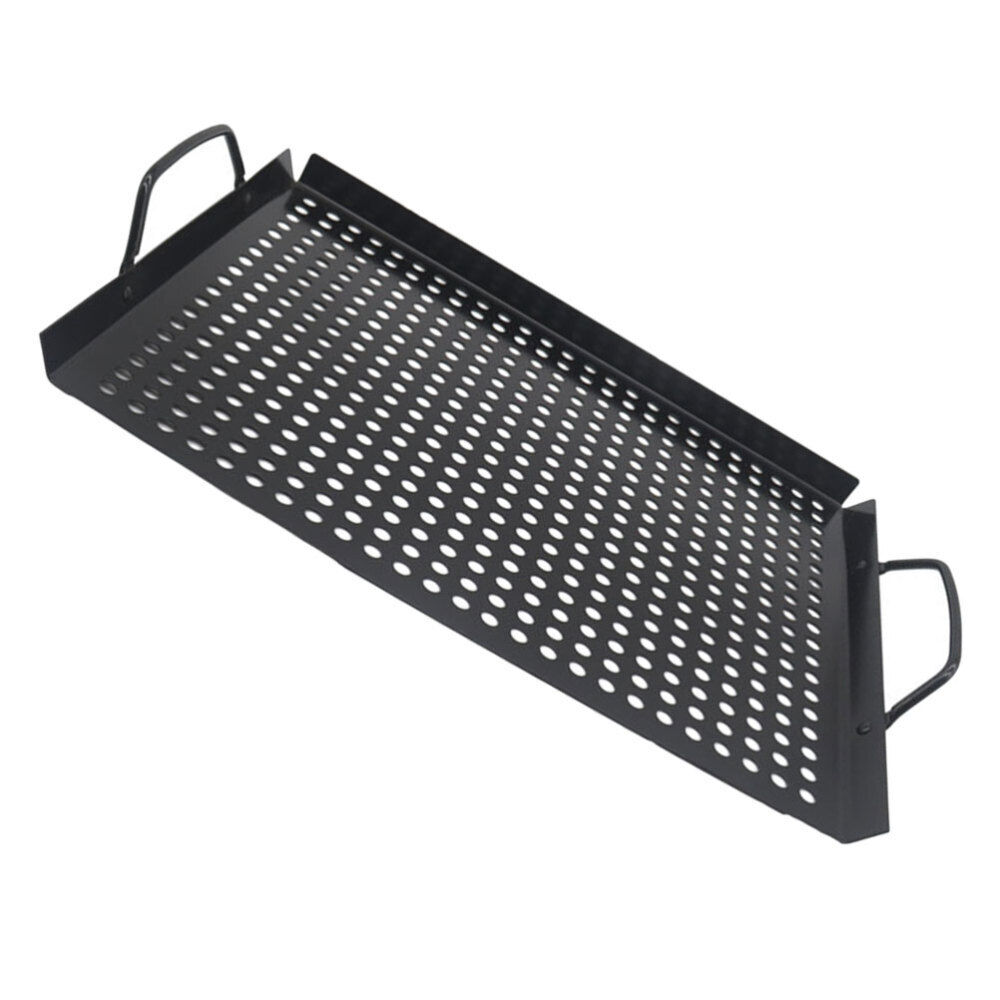 Outdoor Grill Pan Nonstick Barbecue Grill Pan Grill Tray Multi-use Grilling Pan