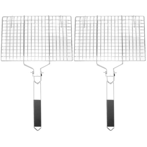 2 Count Grid for Baking Fish Barbecue Grill with Storage Bag